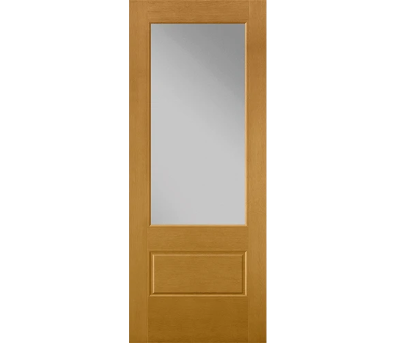 Buffalo 3 Quaters Light Fiberglass Entry Door