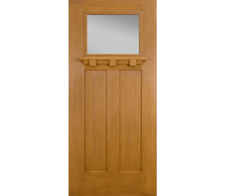 Buffalo Craftsman Light Fiberglass Entry Door