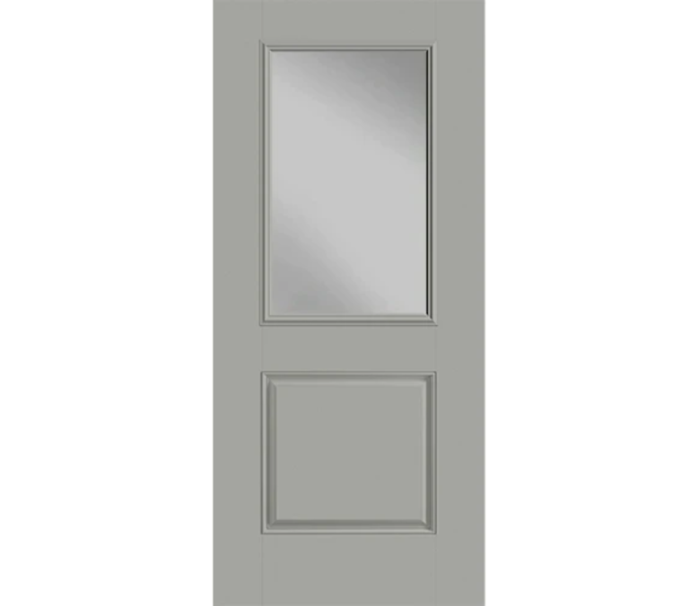 Buffalo Half Light 1 Panel Fiberglass Entry Door