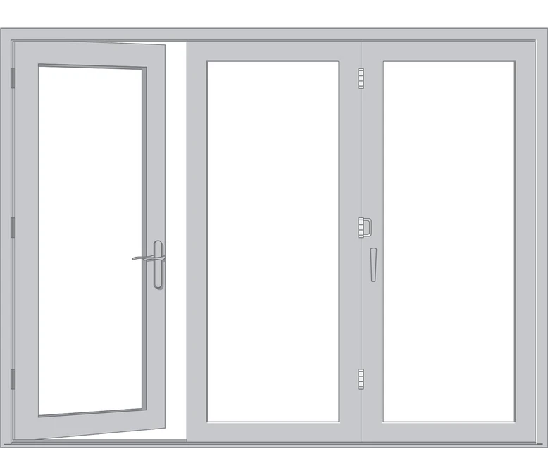 Buffalo Pella Architect Reserve Series Contemporary Bifold Patio Door