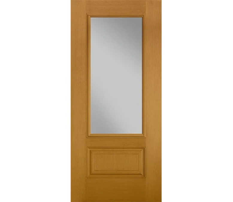 Buffalo Three Quaters light Fiberglass Entry Door